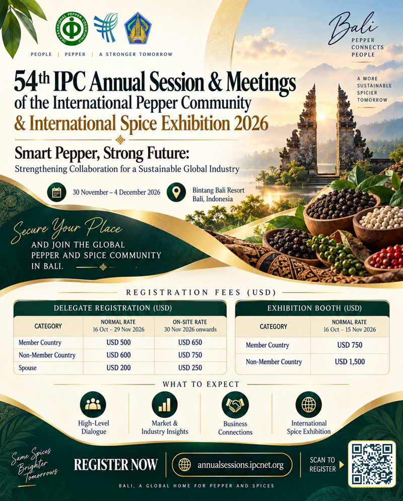54th IPC Annual Session and International Spice Exhibition 2026